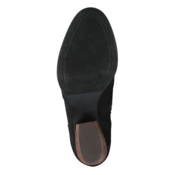 BELLA VITA Womens Black Slouch Western Style Helena Stacked Heel Booties 8 M